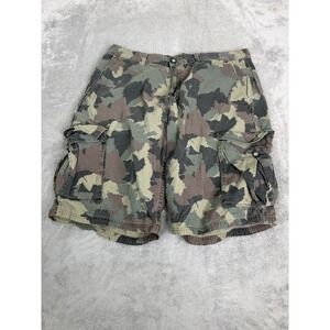 Lifted Research Group Camo Cargo Shorts Men's Size 38 Green